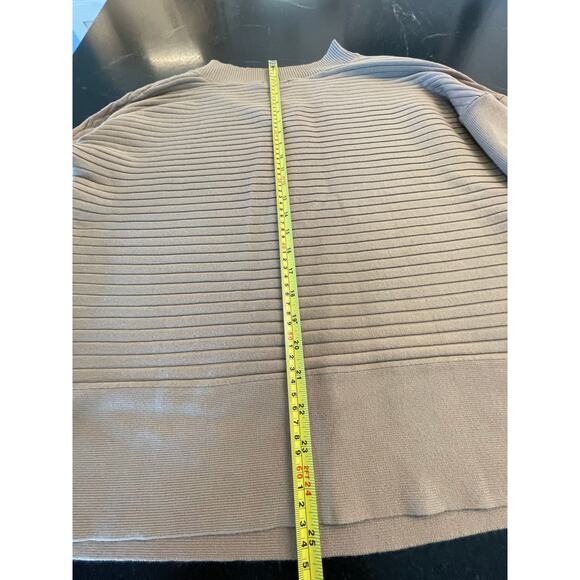 Jollycode XL Batwing Khaki V neck  ribbed stretch sweater XL - Picture 9 of 11